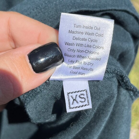 Universal Standard Tee Rex Peruvian Pima Cotton T Shirt in Deep Sea Green Size X - Picture 8 of 10